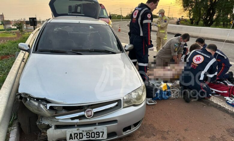 Mulher sofre parada cardíaca é intubada após grave acidente em Maringá Foto 1 Fotos de Mulher sofre parada cardíaca é intubada após grave acidente em Maringá