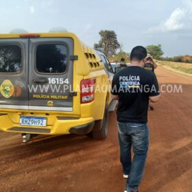 Fotos de Homem é encontrado morto com marcas de tiros na zona rural de Maringá