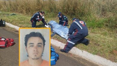 Fotos de Condutor é ejetado e morre durante capotamento em Maringá