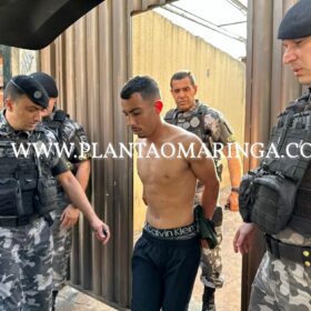 Fotos de Polícia Militar prende suspeitos de matar médica e atirar contra o primo dela em Maringá, durante um roubo 