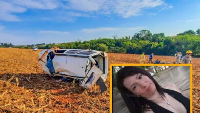 Fotos de Professora que morava em Maringá morre após ser arremessada de carro que capotou  