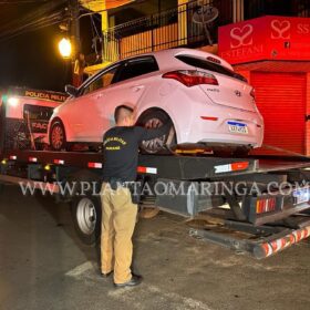 Fotos de Quadrilha tenta fazer 'arrastão' para roubar veículos em viaduto de Maringá 
