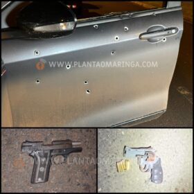 Fotos de Criminoso morre após perseguição e troca de tiros com o Pelotão de Choque em Maringá 