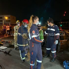 Fotos de Homem fica preso nas ferragens após acidente em Maringá