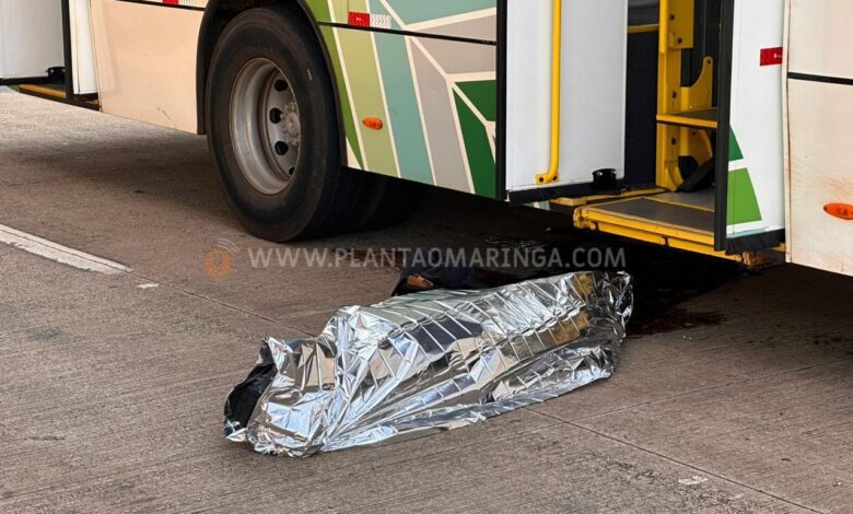 Fotos de Homem morre após ser atropelado por ônibus em Maringá
