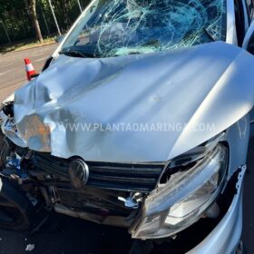 Fotos de Casal sofre ferimentos graves após moto avançar preferencial em Maringá  