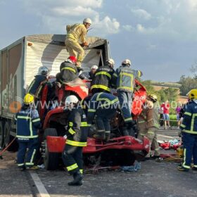 Fotos de Motorista morre após grave acidente na BR-376 em Marialva 