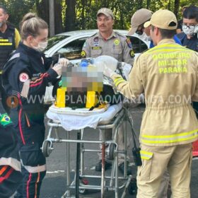 Fotos de Motociclista tem perna arrancada em acidente em Maringá