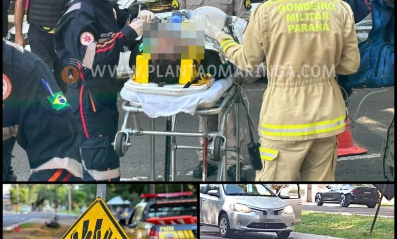 Motociclista tem perna arrancada em acidente em Maringá Foto 1 Fotos de Motociclista tem perna arrancada em acidente em Maringá
