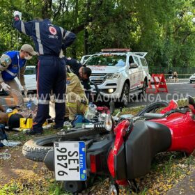 Fotos de Motociclista tem perna arrancada em acidente em Maringá