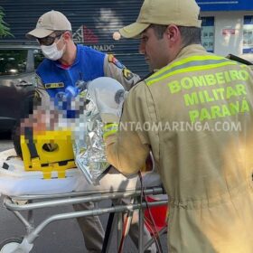 Fotos de Motociclista tem perna arrancada em acidente em Maringá