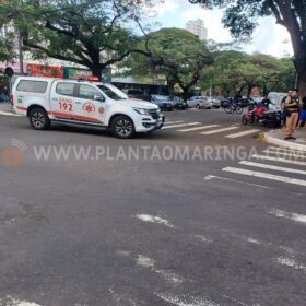 Fotos de Imagens de câmera de segurança registram grave acidente em Maringá 