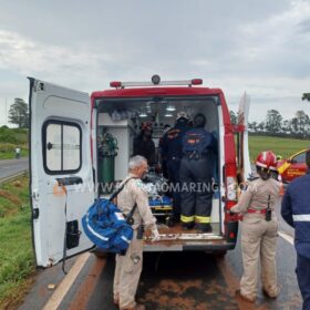Fotos de Dois helicópteros são acionados para resgatar vítimas de acidente na BR-376