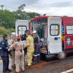 Fotos de Dois helicópteros são acionados para resgatar vítimas de acidente na BR-376