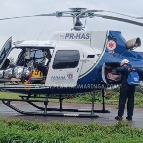 Fotos de Dois helicópteros são acionados para resgatar vítimas de acidente na BR-376