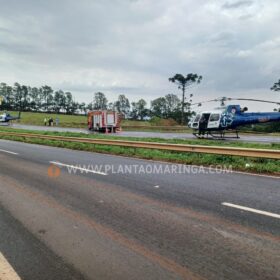 Fotos de Dois helicópteros são acionados para resgatar vítimas de acidente na BR-376