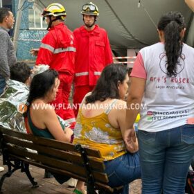 Fotos de Tenda desaba com forte chuva e deixa 8 pessoas feridas em Maringá 