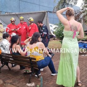 Fotos de Tenda desaba com forte chuva e deixa 8 pessoas feridas em Maringá 