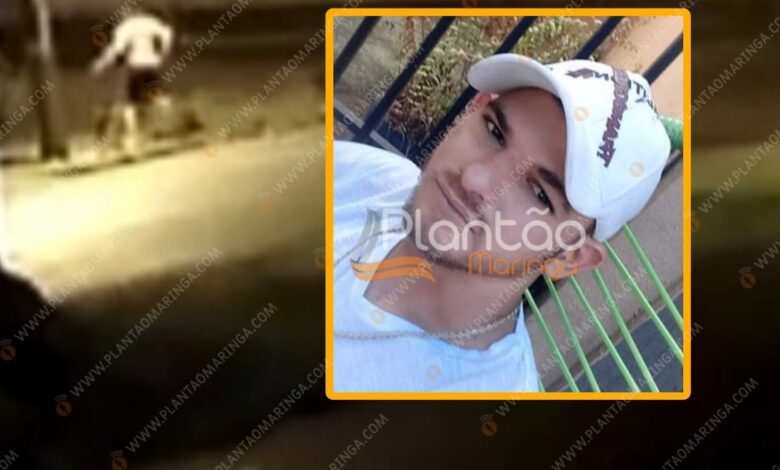Fotos de Câmera registra homem sendo perseguido antes de ser morto com tiro na cabeça em Maringá  