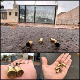 Fotos de Casa onde estavam duas crianças é atingida por 15 tiros em Sarandi  