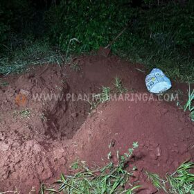 Fotos de Criminosos são flagrados abrindo cova para enterrar travesti em Sarandi 