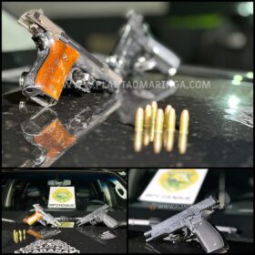 Homem é encaminhado para Delegacia de Maringá após ser flagrado com arma de fogo Foto 1 Fotos de Homem é encaminhado para Delegacia de Maringá após ser flagrado com arma de fogo