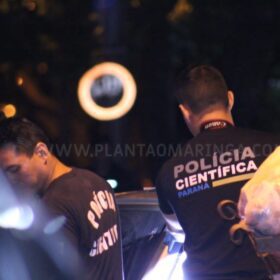 Fotos de Homem é executado com 13 tiros após ser chamado na porta de casa Maringá e suspeita é de crime passional 