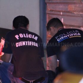 Homem é executado com 13 tiros após ser chamado na porta de casa Maringá e suspeita é de crime passional  Foto 1 Fotos de Homem é executado com 13 tiros após ser chamado na porta de casa Maringá e suspeita é de crime passional