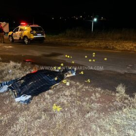 Fotos de Câmera registra homem sendo executado com 32 tiros em Mandaguaçu    