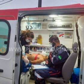 Fotos de Jovem de 19 anos é baleado na frente de casa em Maringá 