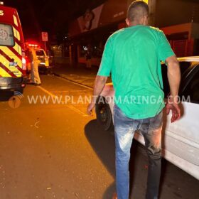Fotos de Maringá; Homem busca arma no carro para atirar em desafeto e acaba ferido pela própria arma