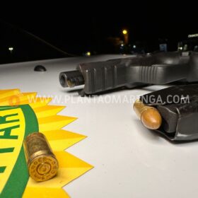 Fotos de Maringá; Homem busca arma no carro para atirar em desafeto e acaba ferido pela própria arma