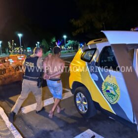 Fotos de Maringá; Homem busca arma no carro para atirar em desafeto e acaba ferido pela própria arma