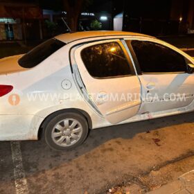 Fotos de Maringá; Homem busca arma no carro para atirar em desafeto e acaba ferido pela própria arma