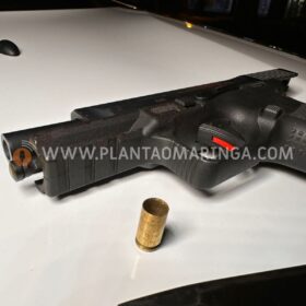 Fotos de Maringá; Homem busca arma no carro para atirar em desafeto e acaba ferido pela própria arma