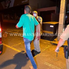 Fotos de Maringá; Homem busca arma no carro para atirar em desafeto e acaba ferido pela própria arma