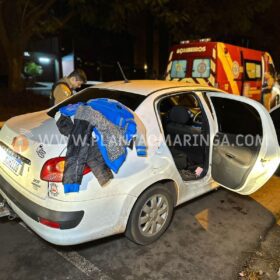 Fotos de Maringá; Homem busca arma no carro para atirar em desafeto e acaba ferido pela própria arma