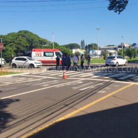 Fotos de Moça com patinete elétrico sofre traumatismo craniano após colisão com carro em Maringá 