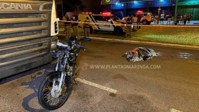 Fotos de Motociclista morre ao bater em carreta estacionada em Maringá