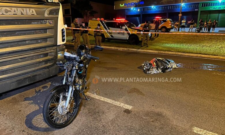 Fotos de Motociclista morre ao bater em carreta estacionada em Maringá