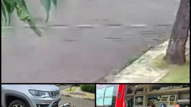 Fotos de Motociclista sofre ferimentos grave após avançar preferencial e bater em carro em Maringá