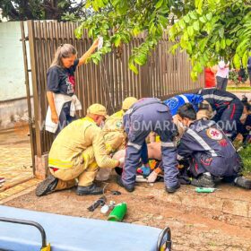 Fotos de Motorista de carro avança preferencial e deixa motociclista entre a vida e a morte em Maringá