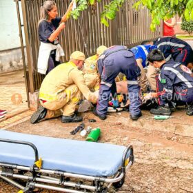 Fotos de Motorista de carro avança preferencial e deixa motociclista entre a vida e a morte em Maringá