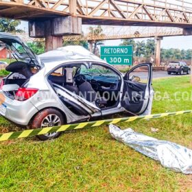 Fotos de Motorista morre ao bater em coluna de passarela em Maringá