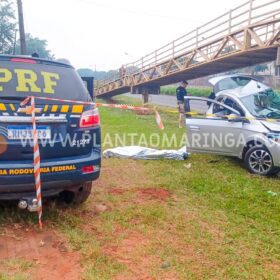 Fotos de Motorista morre ao bater em coluna de passarela em Maringá