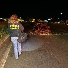 Fotos de Câmera registrou acidente que matou empresário em Maringá 