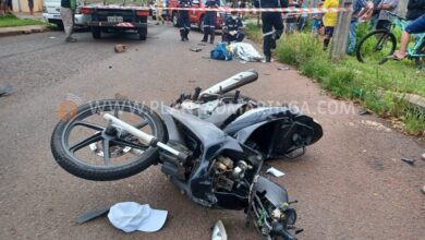 Fotos de Tragédia em Maringá: Motociclista morre após colisão com caminhão 