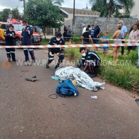 Fotos de Motociclista de 40 anos morre após grave acidente em Maringá
