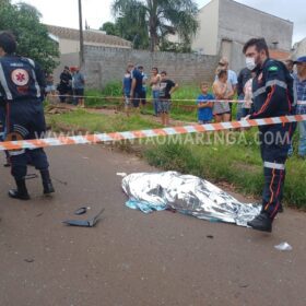 Fotos de Tragédia em Maringá: Motociclista morre após colisão com caminhão 
