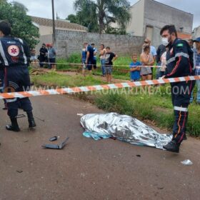 Fotos de Tragédia em Maringá: Motociclista morre após colisão com caminhão 